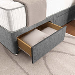 Lima Divan Bed - Silver Chenille