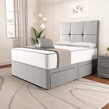 Lima Divan Bed - Silver Linoso