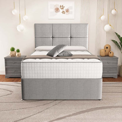 Lima Divan Bed - Silver Linoso