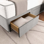 Lima Divan Bed - Silver Linoso