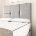 Lima Divan Bed - Silver Plush Velvet