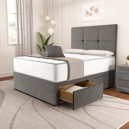 Lima Divan Bed - Slate Grey Naples