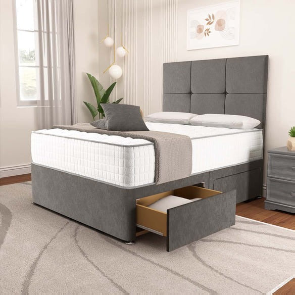 Lima Divan Bed - Slate Grey Naples
