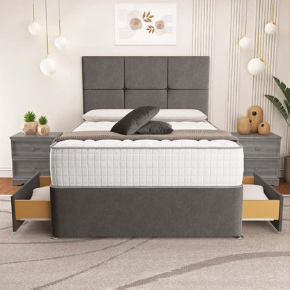 Lima Divan Bed - Slate Grey Naples