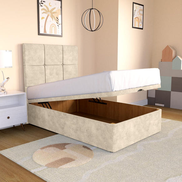 Lima Kids Ottoman Divan Bed - Almond Coniston