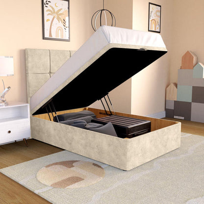 Lima Kids Ottoman Divan Bed - Almond Coniston