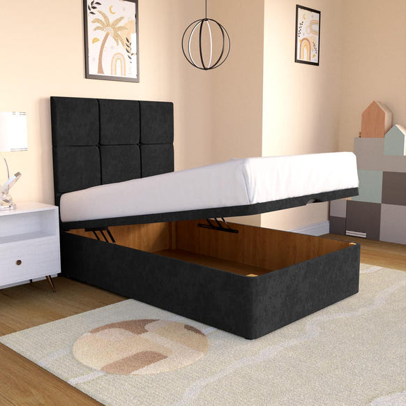 Lima Kids Ottoman Divan Bed - Black Naples