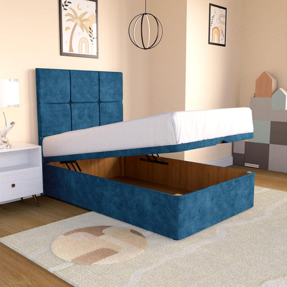 Lima Kids Ottoman Divan Bed - Blue Coniston