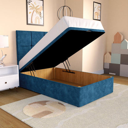 Lima Kids Ottoman Divan Bed - Blue Coniston