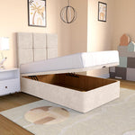 Lima Kids Ottoman Divan Bed - Cream Naples