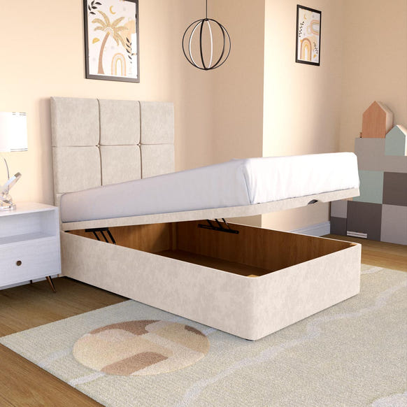 Lima Kids Ottoman Divan Bed - Cream Naples