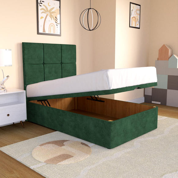 Lima Kids Ottoman Divan Bed - Emerald Coniston