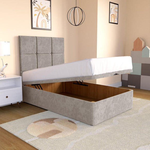 Lima Kids Ottoman Divan Bed - Seal Grey Naples