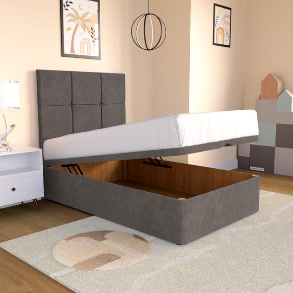 Lima Kids Ottoman Divan Bed - Slate Grey Naples