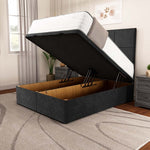 Lima Ottoman Divan Bed - Black Naples