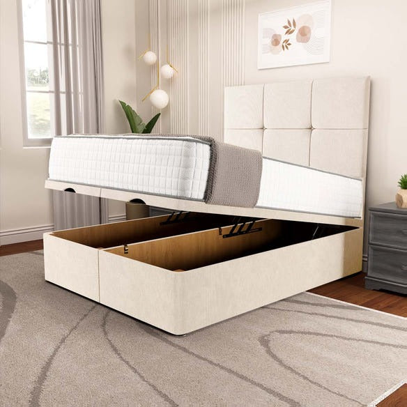 Lima Ottoman Divan Bed - Cream Naples