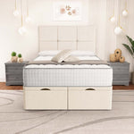 Lima Ottoman Divan Bed - Cream Naples