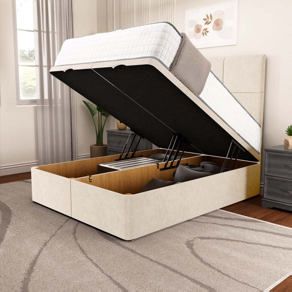 Lima Ottoman Divan Bed - Cream Naples