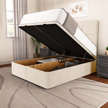 Lima Ottoman Divan Bed - Cream Naples