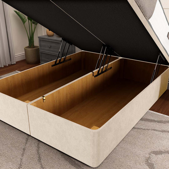 Lima Ottoman Divan Bed - Cream Naples