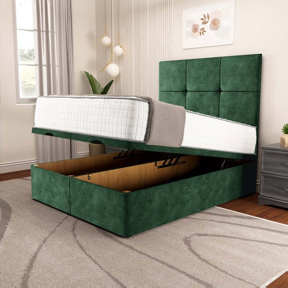Lima Ottoman Divan Bed - Emerald Coniston