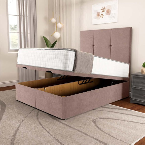 Lima Ottoman Divan Bed - Mauve Naples