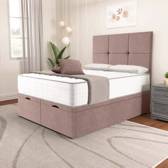Lima Ottoman Divan Bed - Mauve Naples