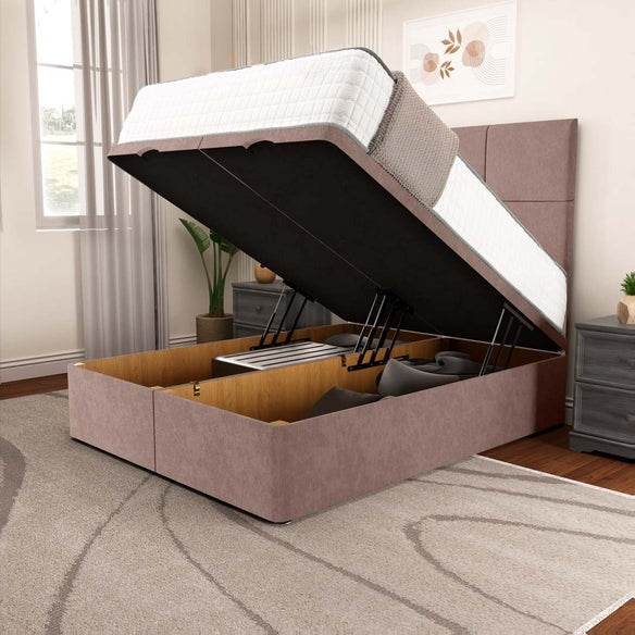 Lima Ottoman Divan Bed - Mauve Naples