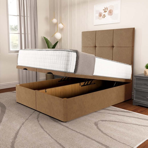 Lima Ottoman Divan Bed - Mink Naples