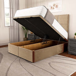 Lima Ottoman Divan Bed - Mink Plush Velvet