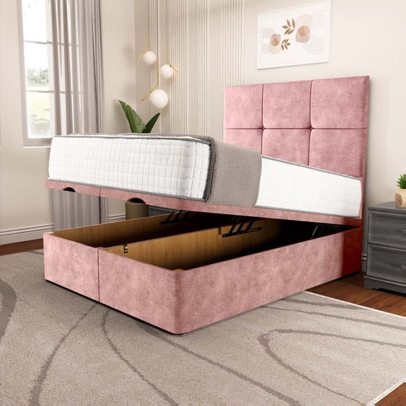 Lima Ottoman Divan Bed - Pink Coniston