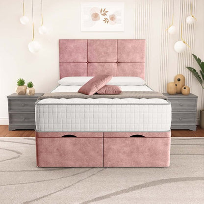 Lima Ottoman Divan Bed - Pink Coniston