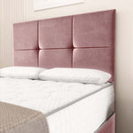 Lima Ottoman Divan Bed - Pink Plush Velvet