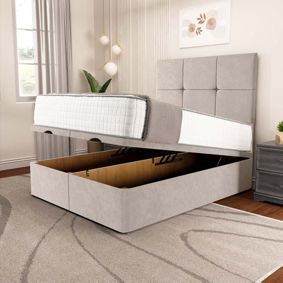 Lima Ottoman Divan Bed - Seal Grey Naples