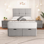Lima Ottoman Divan Bed - Silver Linoso