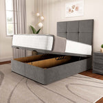 Lima Ottoman Divan Bed - Slate Grey Naples