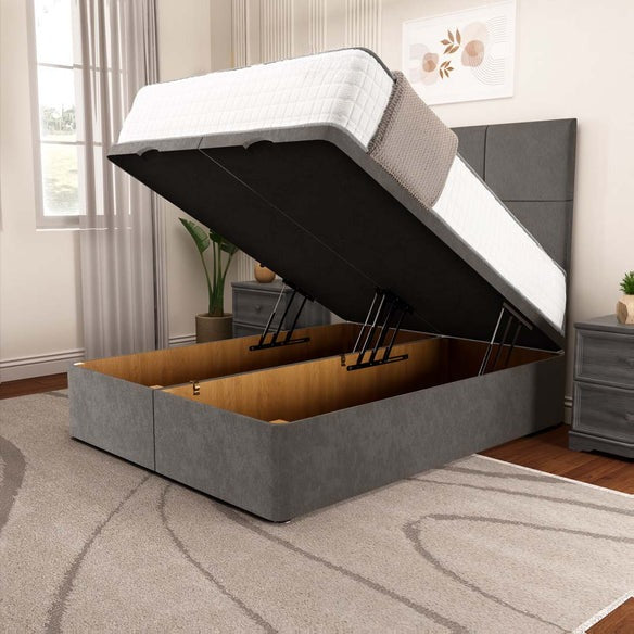 Lima Ottoman Divan Bed - Slate Grey Naples