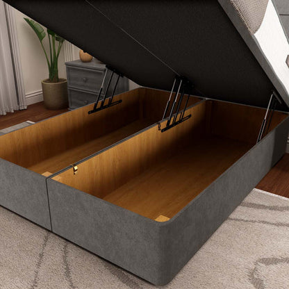 Lima Ottoman Divan Bed - Slate Grey Naples