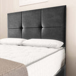 Lima Ottoman Divan Bed - Steel Plush Velvet