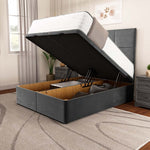 Lima Ottoman Divan Bed - Steel Plush Velvet