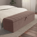 Lisbon Ottoman Storage Box - Mauve Naples