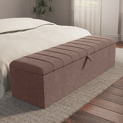 Lisbon Ottoman Storage Box - Mauve Naples