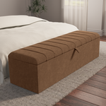 Lisbon Ottoman Storage Box - Mink Naples