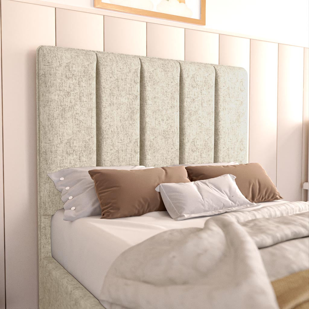 Lisbon Kids Upholstered Bed - Cream Chenille