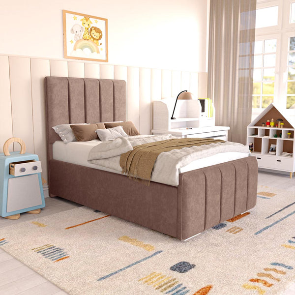 Lisbon Kids Upholstered Bed - Mauve Naples