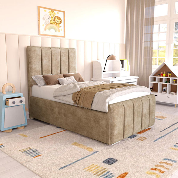 Lisbon Kids Upholstered Bed - Mink Coniston