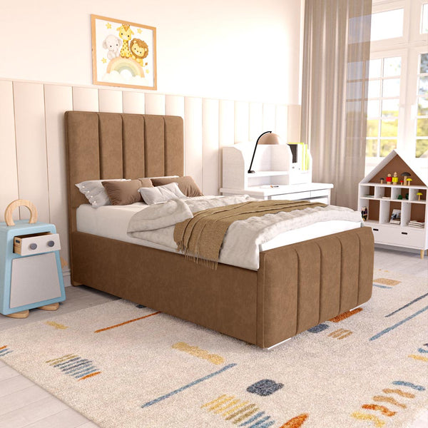 Lisbon Kids Upholstered Bed - Mink Naples