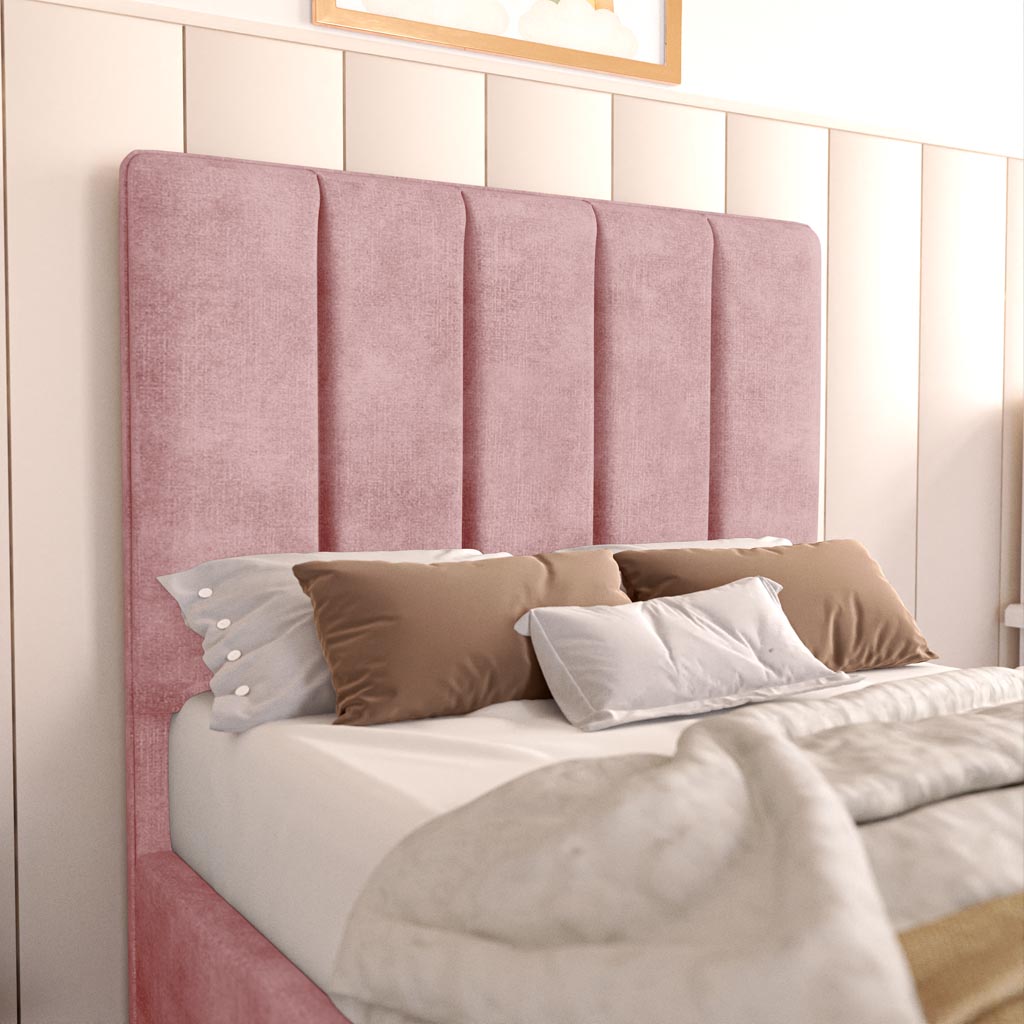 Lisbon Kids Upholstered Bed - Pink Coniston