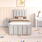Lisbon Kids Upholstered Bed - Seal Grey Naples