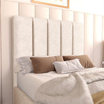 Lisbon Kids Upholstered Ottoman Bed - Cream Naples